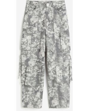 H&M Cargohose aus Twill - Grau