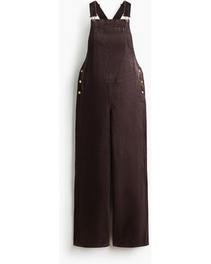 H&M Mama Salopette Van Katoenen Corduroy - Paars