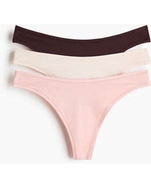 H&M Set Van 3 Slips Van Microvezel - Roze