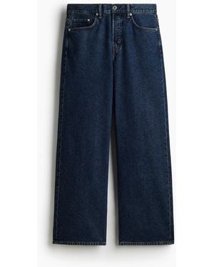 H&M Loose Straight Jeans - Blau