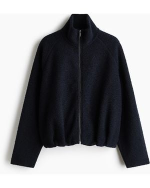 H&M Jacke aus Teddyfleece - Schwarz