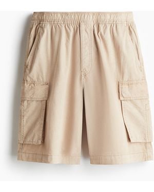 H&M Cargoshorts in Loose Fit - Natur