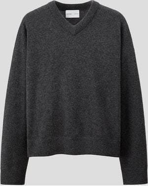 H&M Kaschmirpullover in Loose Fit - Schwarz