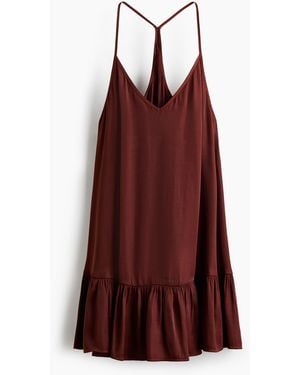 H&M Trägerkleid in A-Linie - Rot