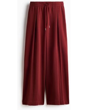 H&M Kordelzughose mit Falten - Rot