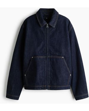 H&M Denim Workwearjack - Blauw
