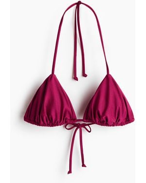 H&M Padded Triangelbikinitop - Roze
