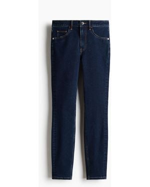H&M Skinny High Waist Ankle Jeans - Blauw