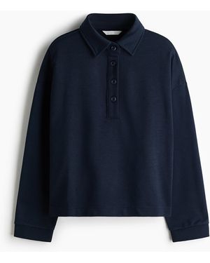 H&M Sweater Met Kraag - Blauw