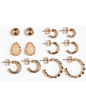 H&M 6 Paar Oorbellen - Wit