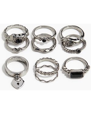 H&M Set Van 10 Ringen - Metallic