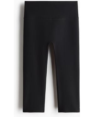 H&M Capri-Sportleggings mit SoftMove - Schwarz
