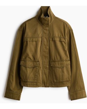 H&M Oversized Utility Jacket - Groen