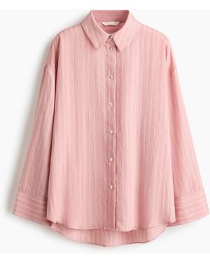 H&M Overhemdblouse Van Lyocellmix - Roze