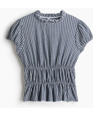 H&M Bluse mit Puffärmeln - Blau