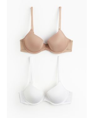 H&M Set Van 2 Padded Beugel-bh's - Wit