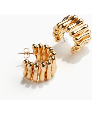 H&M Hoop-Ohrringe mit Goldplattierung - Mettallic