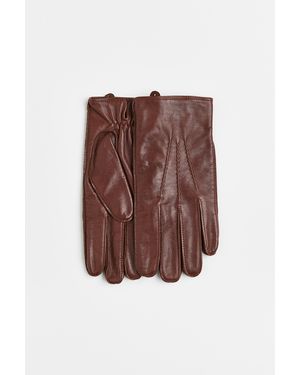 H&M Lederhandschuhe - Braun