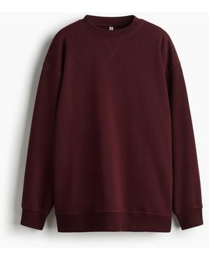H&M Oversized Sweatshirt - Rot