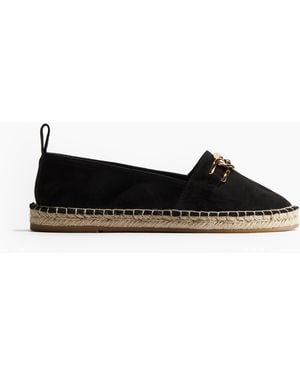 H&M Espadrilles mit Metalldetail - Schwarz