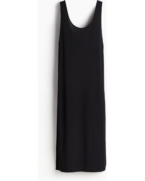 H&M Strandkleid mit U-Ausschnitt - Schwarz
