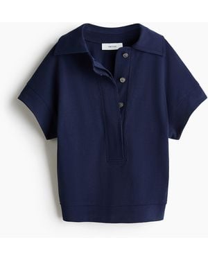 H&M Poloshirt aus Baumwolle - Blau
