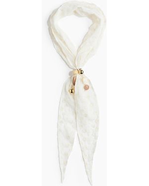 H&M Sjaaltje Met Borduursel - Wit