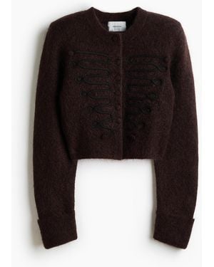 H&M Vest Van Mohairmix Met Schoudervullingen - Zwart
