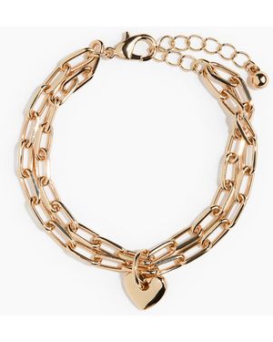 H&M Mehrreihiges Charm-Armband - Mettallic