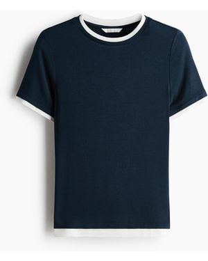 H&M T-Shirt im Lagenlook - Blau