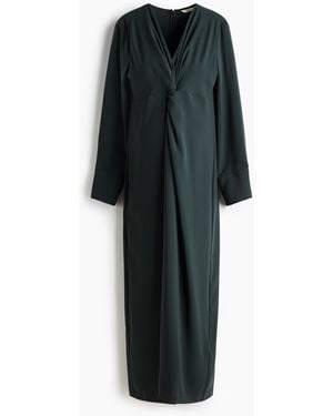 H&M MAMA Drapiertes Kleid - Schwarz