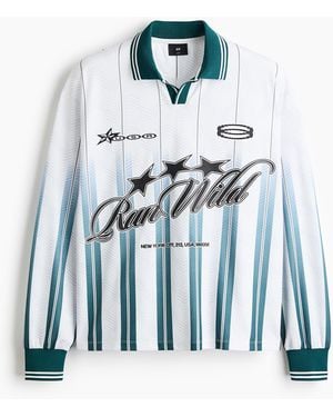 H&M Fussballtrikot in Loose Fit - Blau