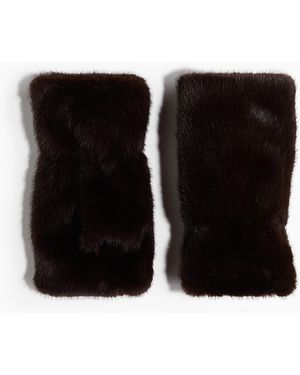 H&M Flauschige Pulswärmer - Schwarz