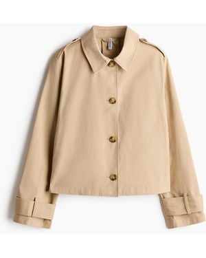 H&M Katoenen Jack Met Trenchcoatlook - Naturel