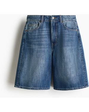 H&M Bermudashorts aus Denim - Blau