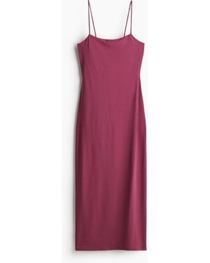 H&M Bodycon-Kleid mit Trägern - Lila