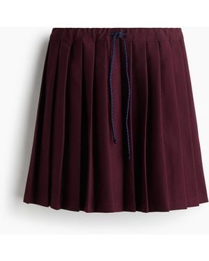 H&M Pleated mini skirt - Rot