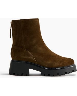 H&M Chunky Ankleboots aus Leder - Braun
