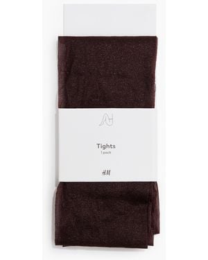 H&M Glitzernde Strumpfhose - Weiß