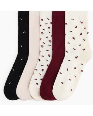 H&M 5er-Pack Socken - Rot