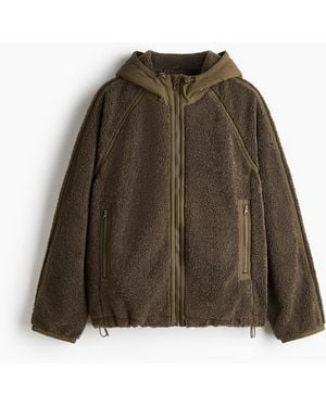 H&M Teddy Jack Met Capuchon - Groen