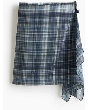 H&M Hüfttuch aus Chiffon - Blau