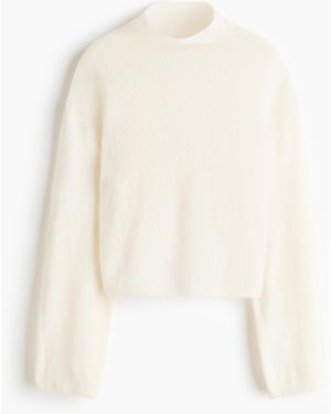 H&M Pullover mit Turtleneck - Weiß