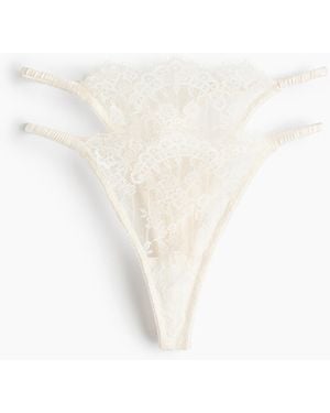H&M Set Van 2 Kanten Slips - Wit