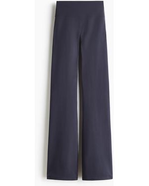H&M Hohe ausgestellte Leggings mit SoftMove - Blau