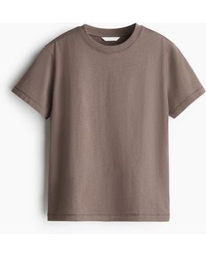 H&M Oversized Katoenen T-shirt - Bruin