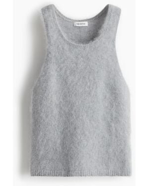 H&M Tanktop aus Mohairmix - Grau