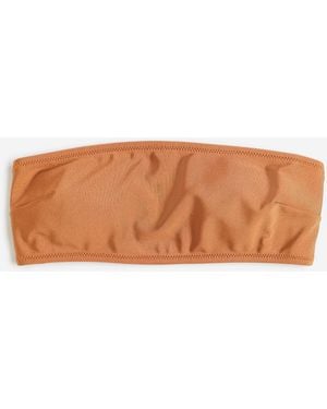 H&M Wattiertes Bikinitop - Weiß