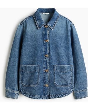 H&M Shacket aus Denim - Blau
