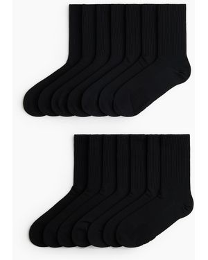 H&M 7er-Pack Sportsocken mit DryMoveTM - Schwarz